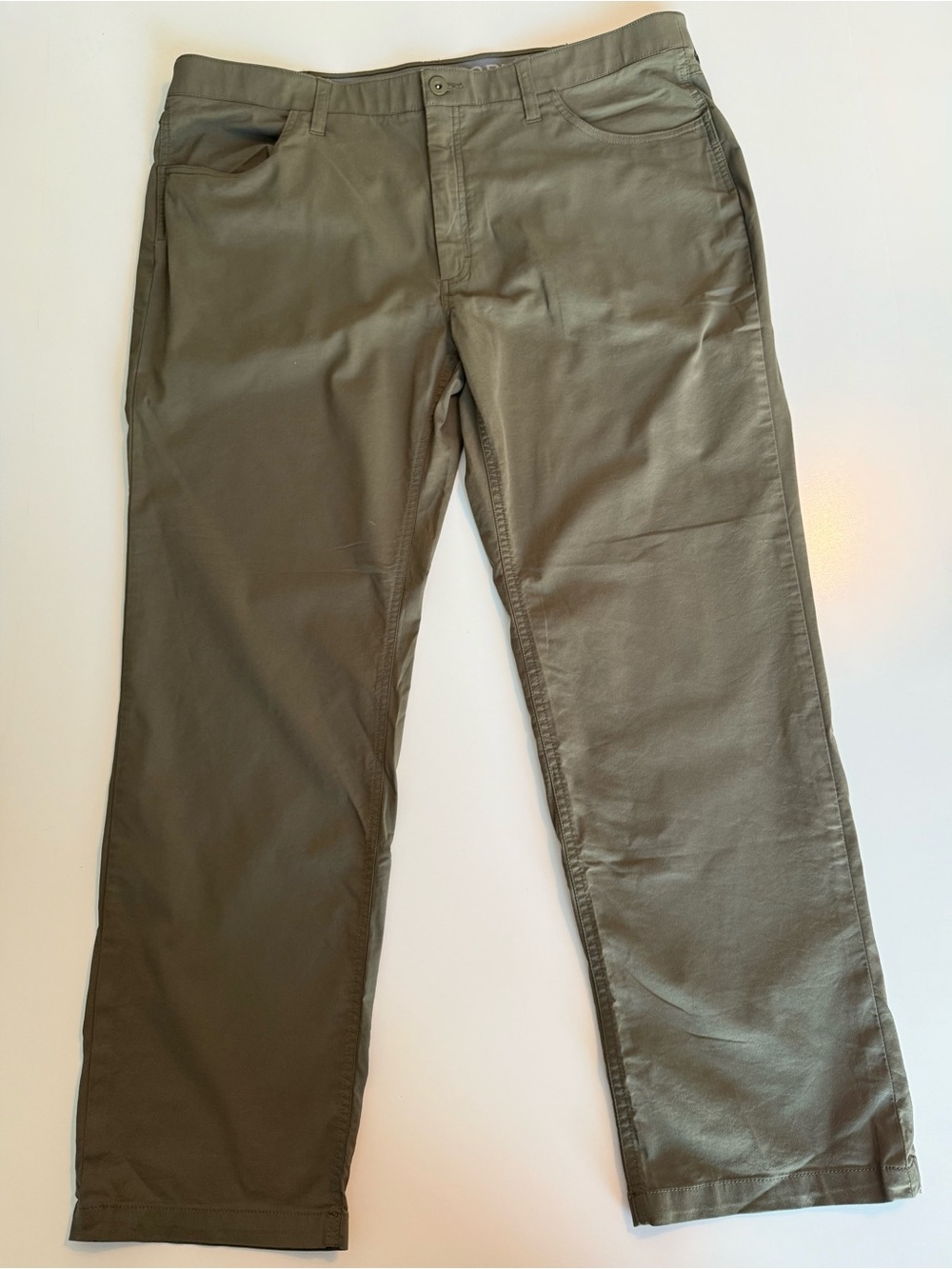 Orvis Men's Performance Tech Pants 40x30 Olive Green Stretch 5-Pocket Hiking